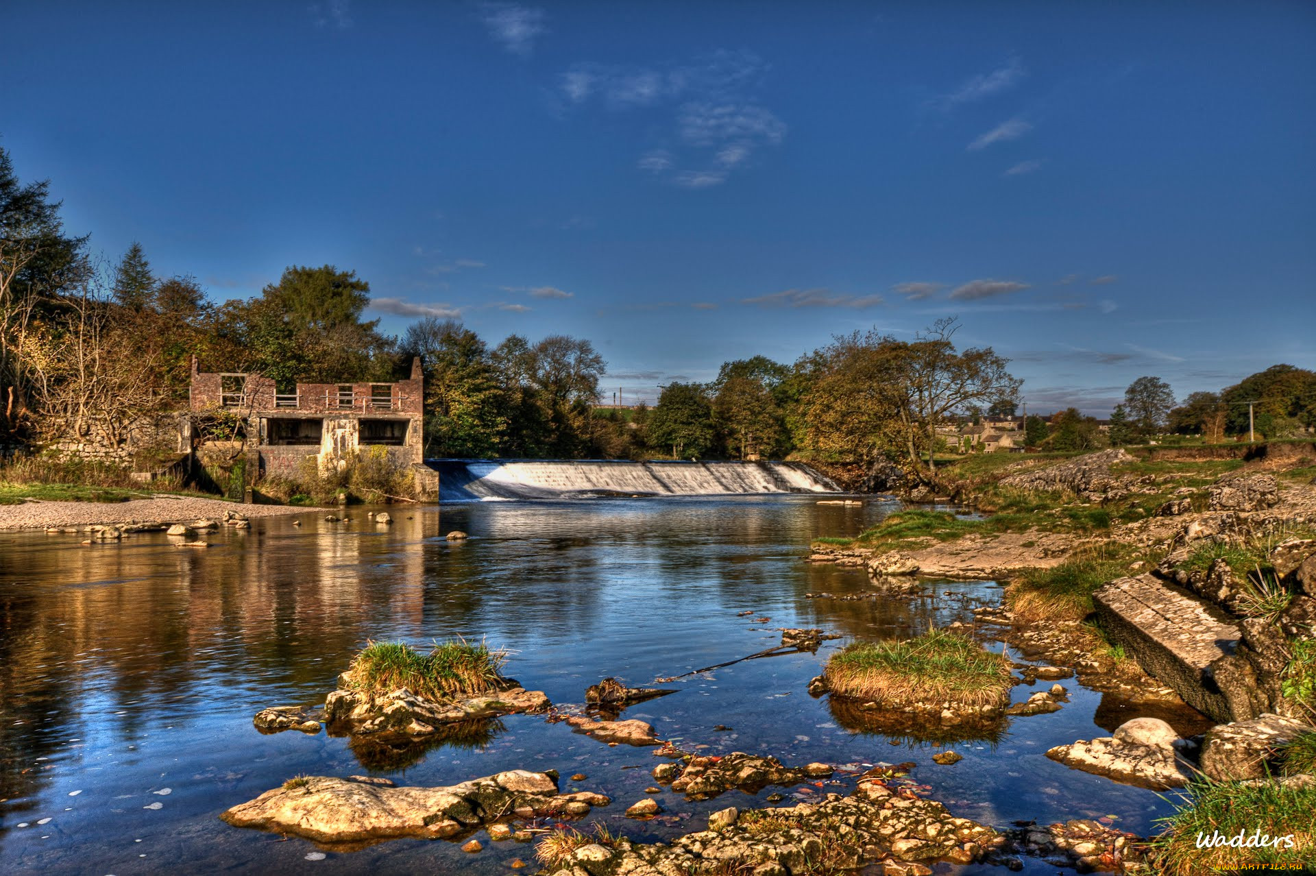 river, wharfe, , , , grassington